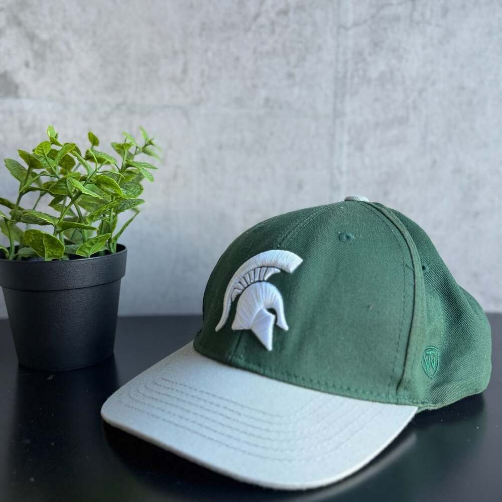 Top of the World Michigan State Spartans Hat Youth Green Snapback